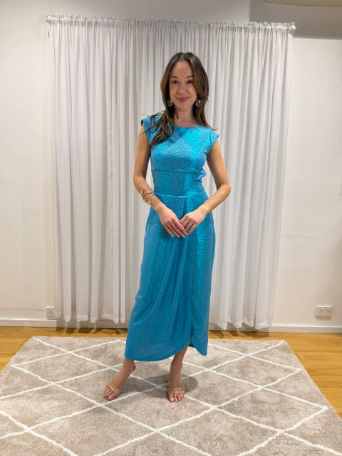 Artemis Backless Dress - Blue
