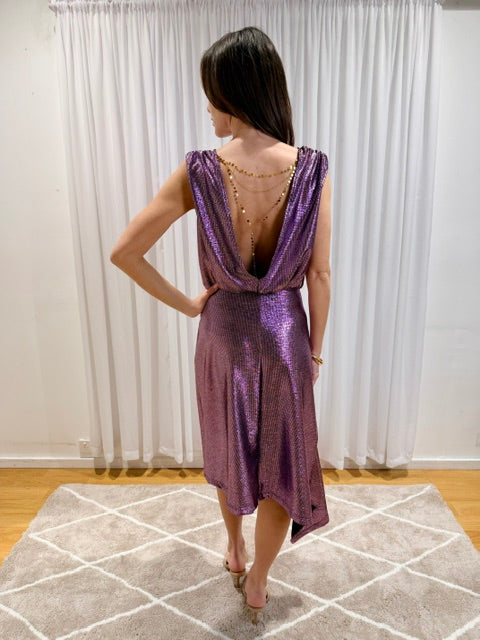 Gaia Dress - Midi Pink