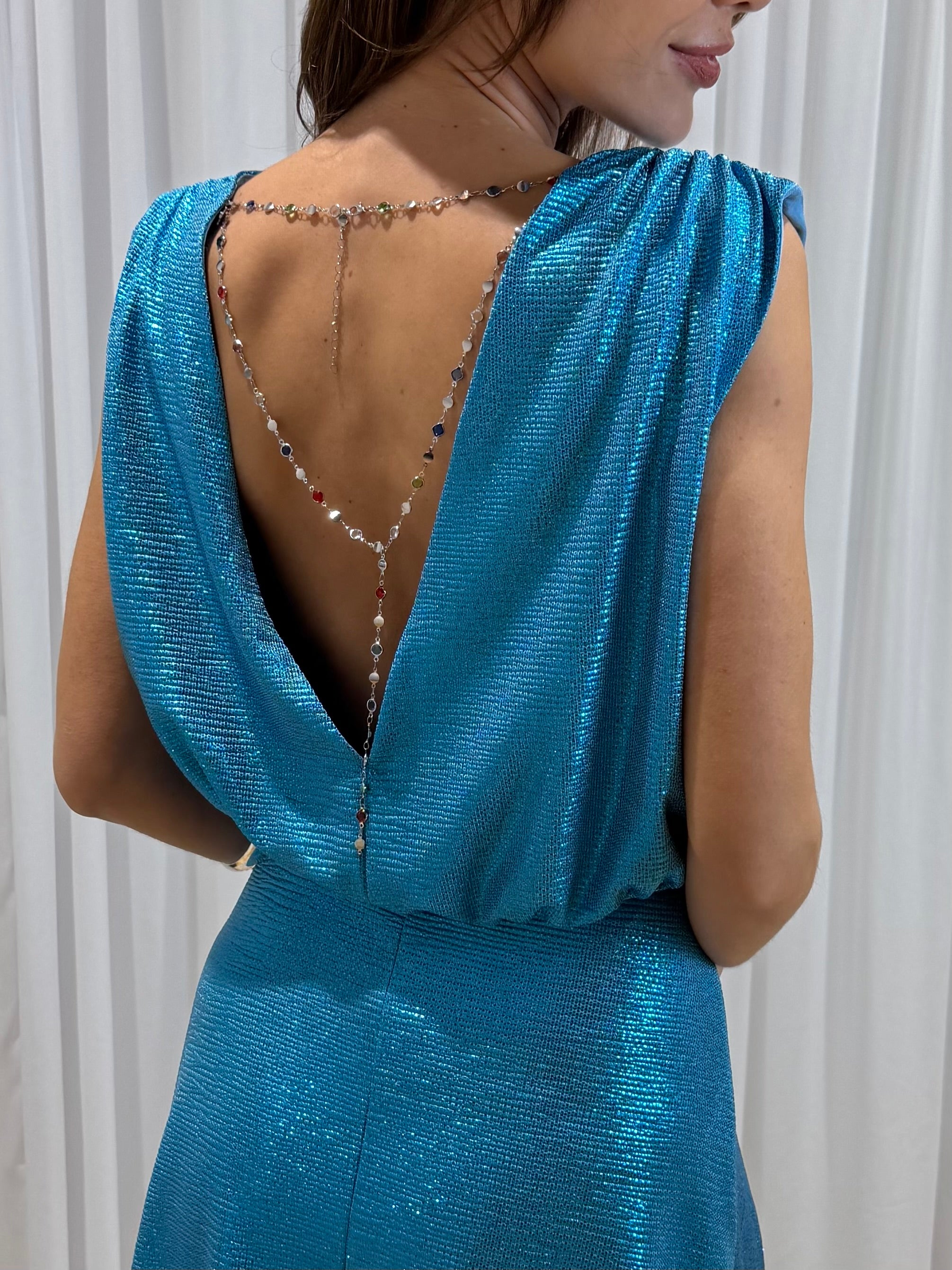 Gaia Dress - Mini Blue