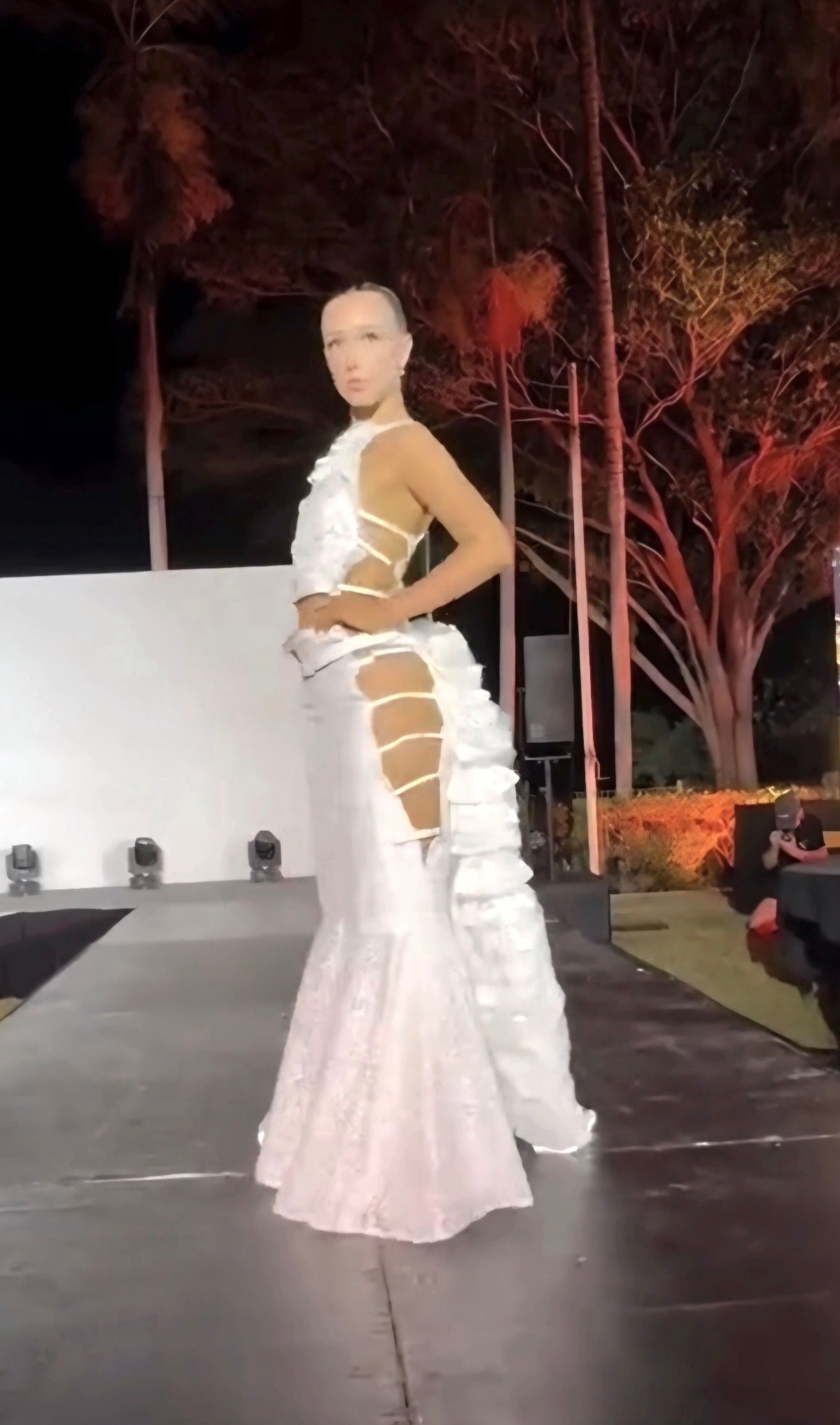 White Buckles Skirt and Top