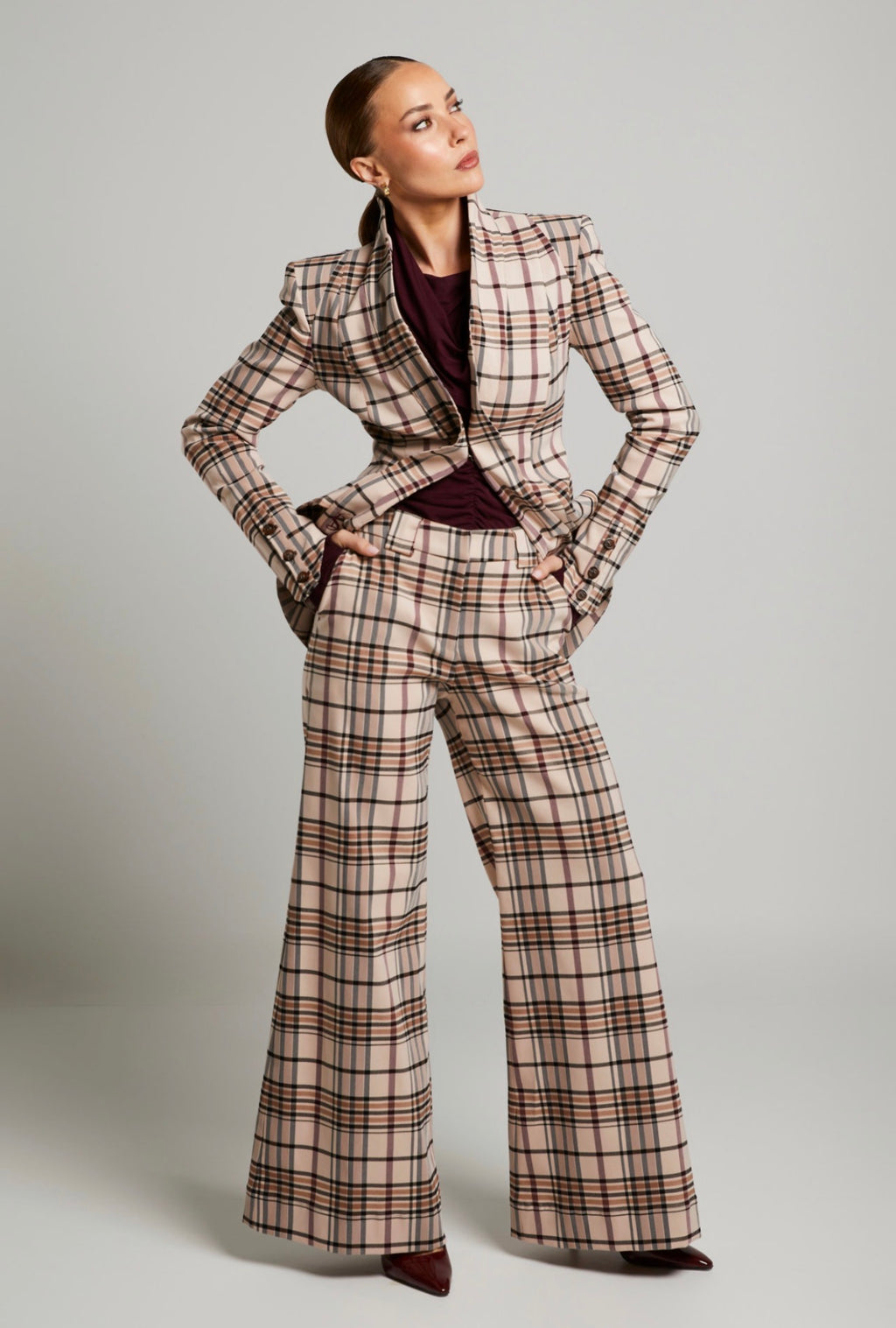 Check Maddix Wide Leg Pant