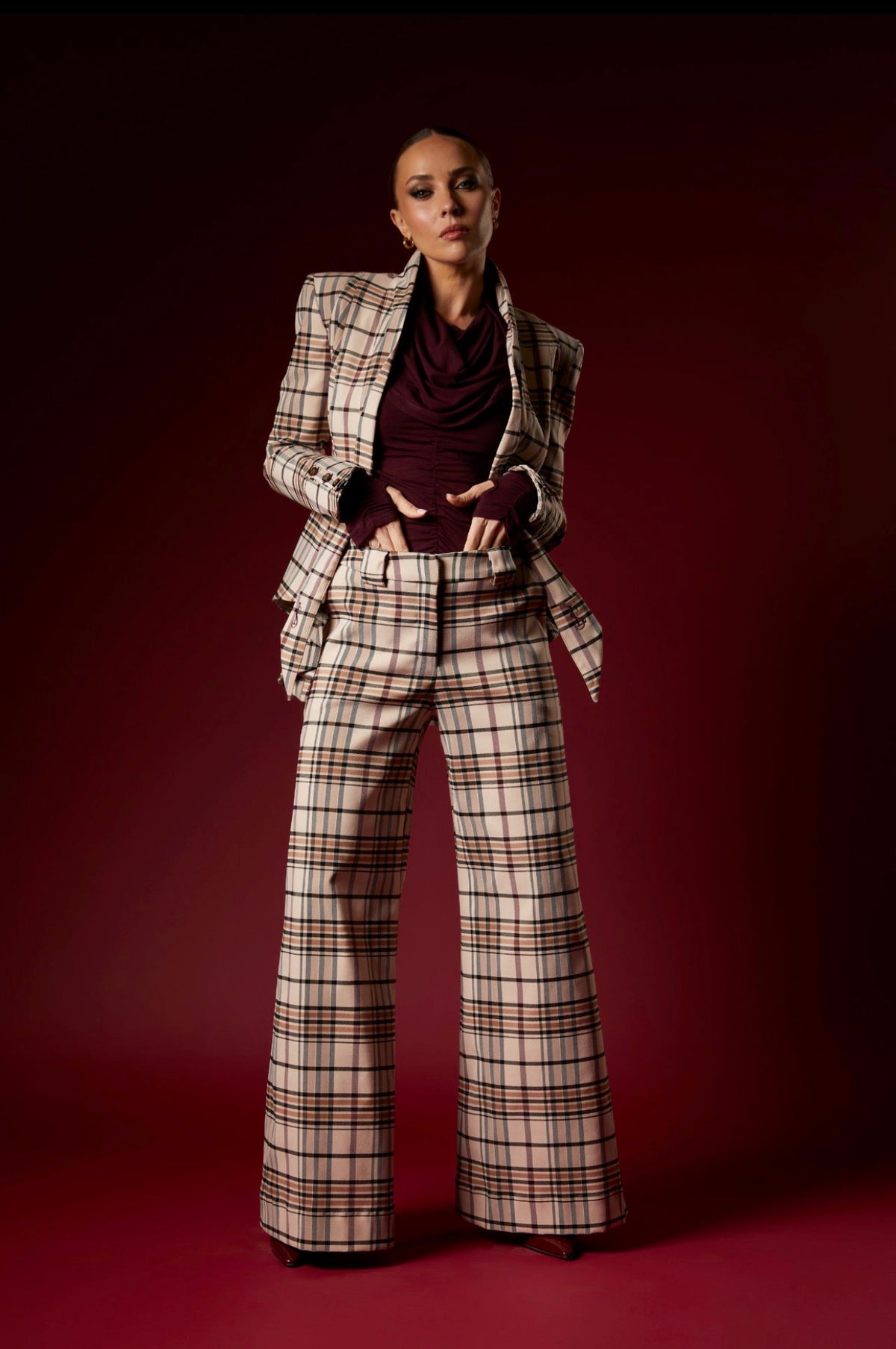 Check Maddix Wide Leg Pant