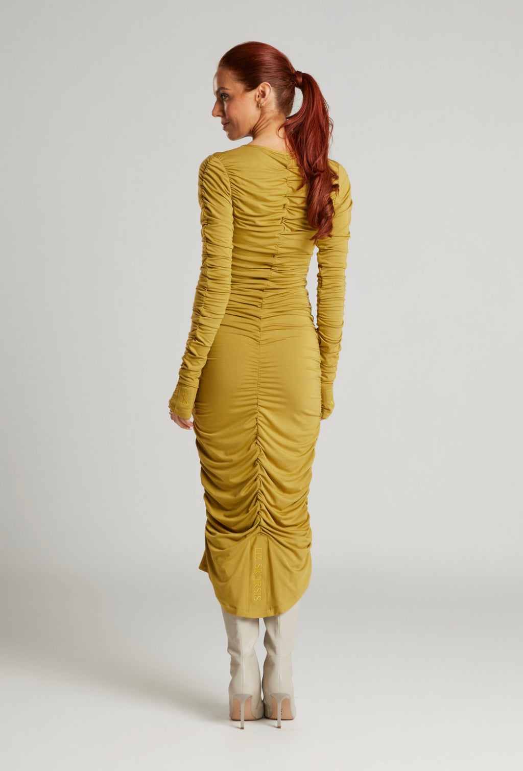 Viva Scoop Ruched Dress