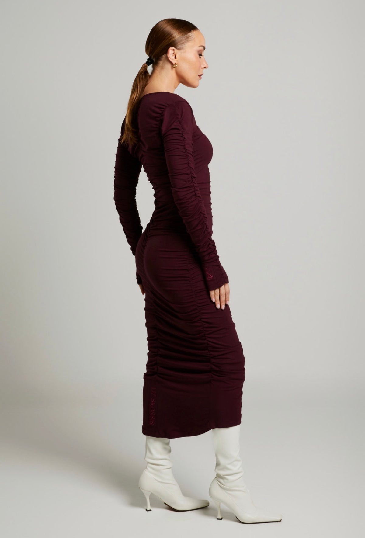 Viva Scoop Ruched Dress